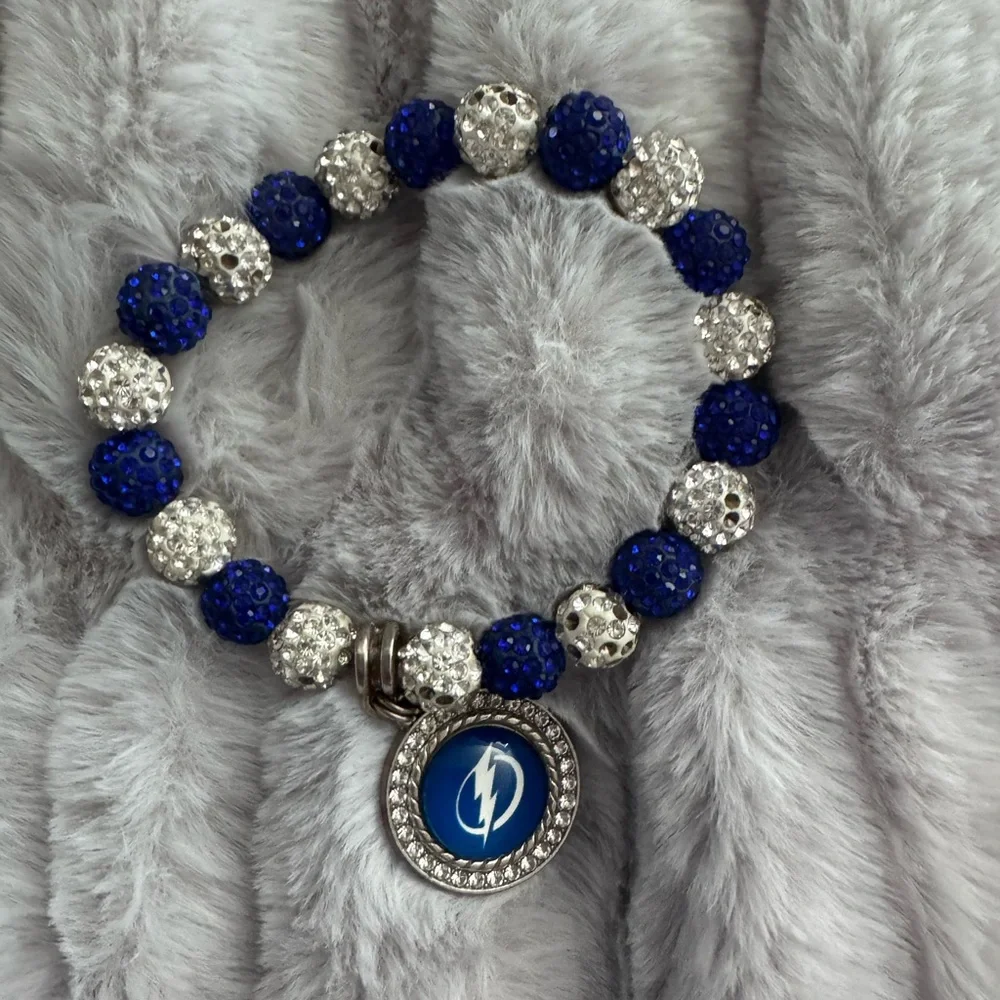Tampa Bay Lightning stretchy sparkle bracelet